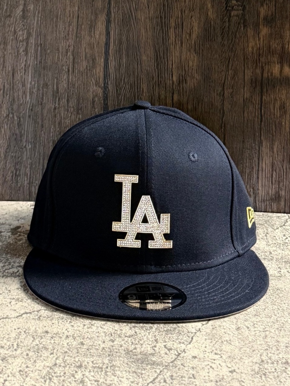 New Era 9FIFTY LA Dodgers Navy Gold Rhinestone Snapback Hat OSFA